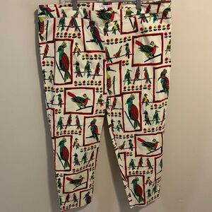 NEW Frances Valentine bird is the word cropped pants size 16